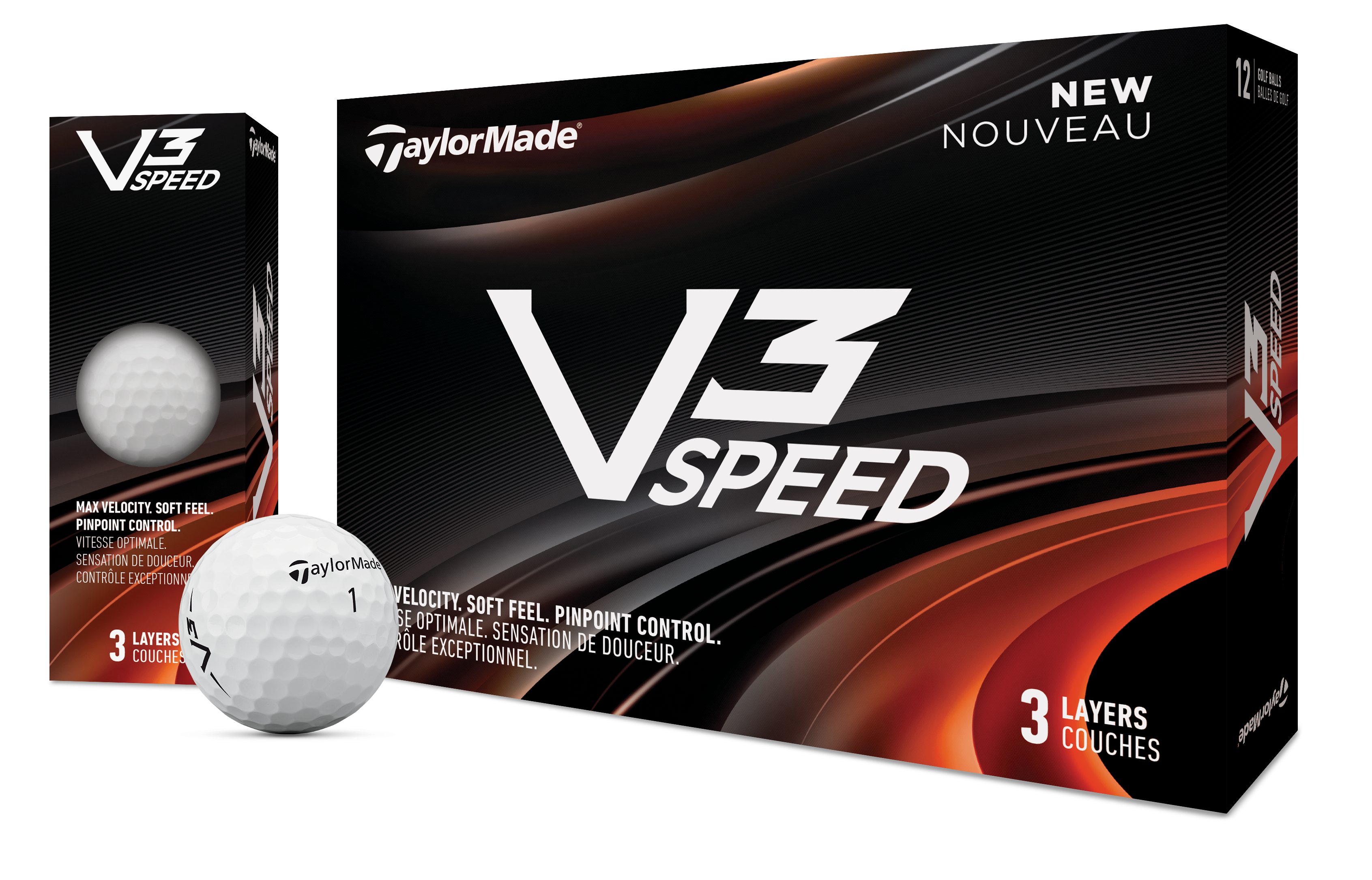 V3 Speed Golf Balls - White